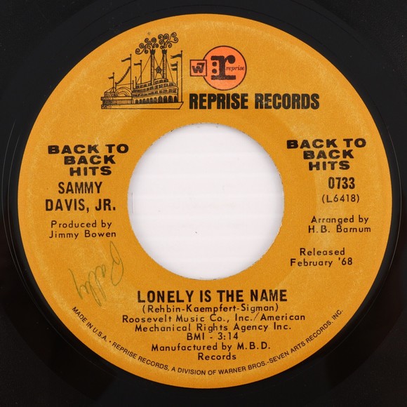 Sammy Davis Jr. I've Gotta Be Me / Bein' Natural Bein' Me 45 rpm 7" Vinyl Record - Picture 1 of 8